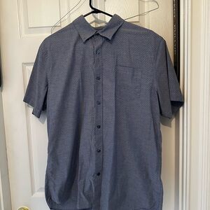 Claiborne Blue Casual Button Down Shirt